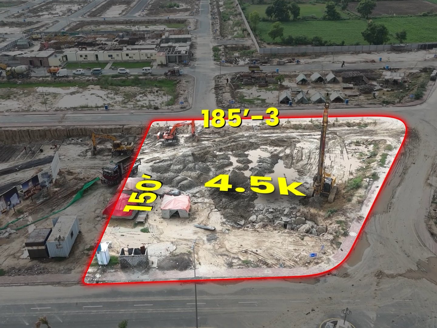 4.5 Kanal Corner Plot – 3 Side Open – Tipu Sultan Block, Bahria Town Lahore